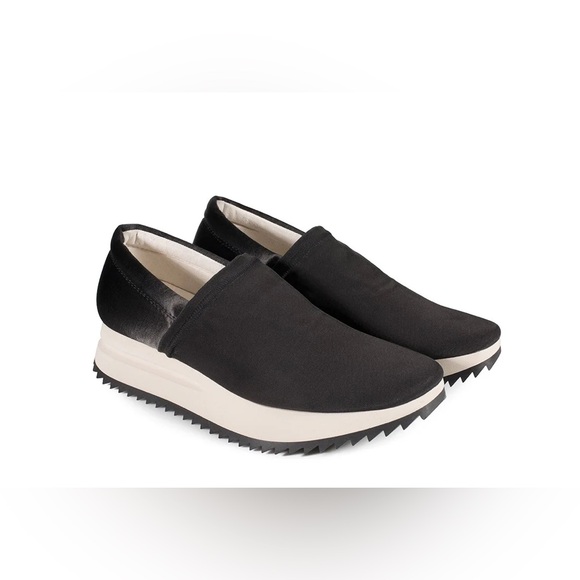 Pedro García Otylia Slip-on Black Satin Sneaker